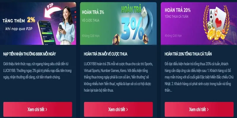 Ưu đãi khuyến mãi độc quyền tại xin888